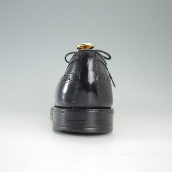 ★(英)グレンソン UK6.5程度【貴重★footmaster/フットマスター】8447-03/フルブローグ/カーフ/黒/メンズ/GRENSON★e240