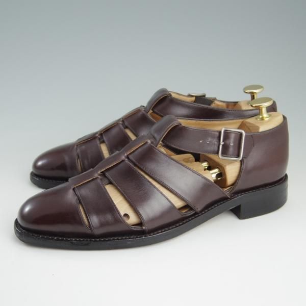 極上★42ndロイヤルハイランド SIZE 5.5【★グルカサンダル】カーフ/濃茶/メンズ/42ND ROYAL HIGHLAND★e246