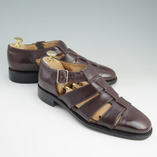 極上★42ndロイヤルハイランド SIZE 5.5【★グルカサンダル】カーフ/濃茶/メンズ/42ND ROYAL HIGHLAND★e246