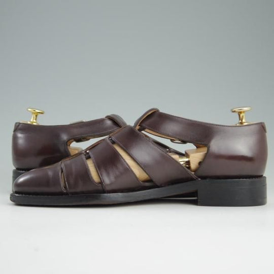 極上★42ndロイヤルハイランド SIZE 5.5【★グルカサンダル】カーフ/濃茶/メンズ/42ND ROYAL HIGHLAND★e246