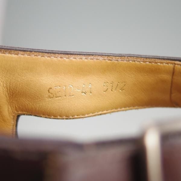 極上☆42ndロイヤルハイランド SIZE 5.5【☆グルカサンダル】カーフ/濃