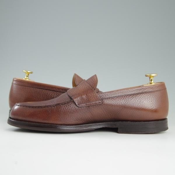 極上★チャーチ 75F/UK7.5【モデル定価￥63,720-★コインローファー/BRISTOL】106ラスト/グレインレザー/茶/メンズ/Church's★e247