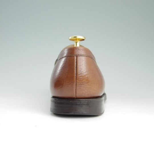 極上★チャーチ 75F/UK7.5【モデル定価￥63,720-★コインローファー/BRISTOL】106ラスト/グレインレザー/茶/メンズ/Church's★e247