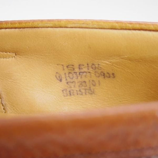 極上★チャーチ 75F/UK7.5【モデル定価￥63,720-★コインローファー/BRISTOL】106ラスト/グレインレザー/茶/メンズ/Church's★e247