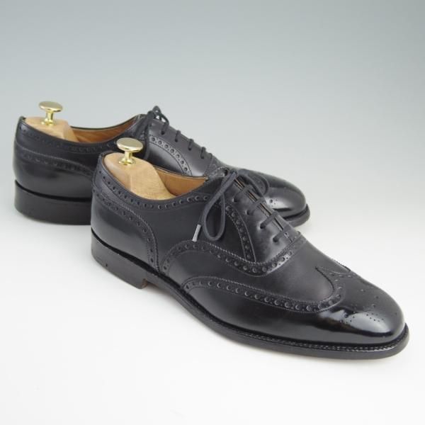 極上★チャーチ 75G/UK7.5【73ラスト仕様★フルブローグ/Wingate】4都市ロゴ/カーフ/黒/メンズ/Church's★e248