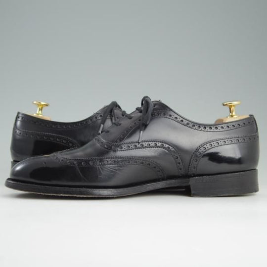 極上★チャーチ 75G/UK7.5【73ラスト仕様★フルブローグ/Wingate】4都市ロゴ/カーフ/黒/メンズ/Church's★e248