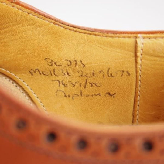 極上★チャーチ UK7程度/80D【貴重★ディプロマット/DIPLOMAT/73ラスト】セミブローグ/4都市ロゴ/カーフ/茶/メンズ/Church's★e249