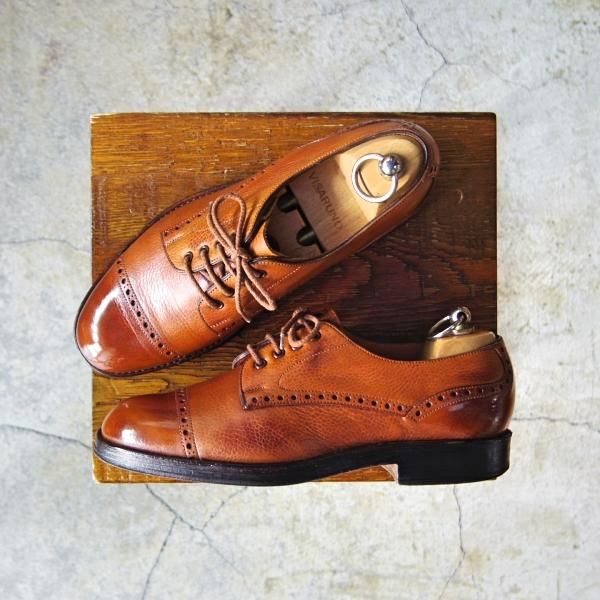 極上★(英)チーニー(レディース) SIZE 5.5【貴重★ヴェルトショーン製法/(英)HOLLAND&HOLLAND別注】パンチドキャップトゥ/CHEANEY★e250