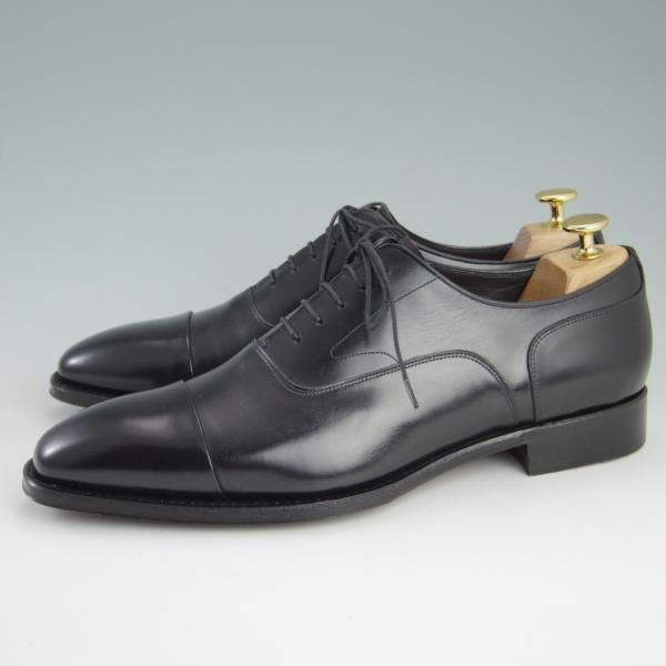 未使用★シェットランドフォックス SIZE 8【定価￥46,440-★ストレートチップ/073F SF】カーフ/黒/メンズ/Shetlandfox★e251