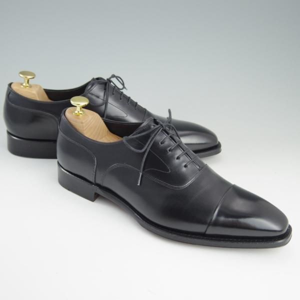 未使用★シェットランドフォックス SIZE 8【定価￥46,440-★ストレートチップ/073F SF】カーフ/黒/メンズ/Shetlandfox★e251