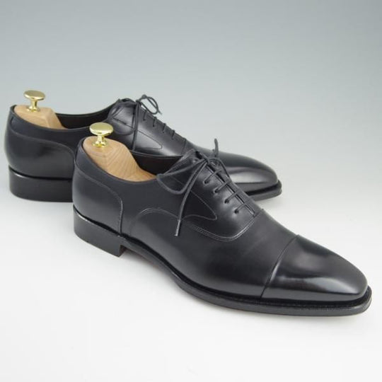 未使用★シェットランドフォックス SIZE 8【定価￥46,440-★ストレートチップ/073F SF】カーフ/黒/メンズ/Shetlandfox★e251