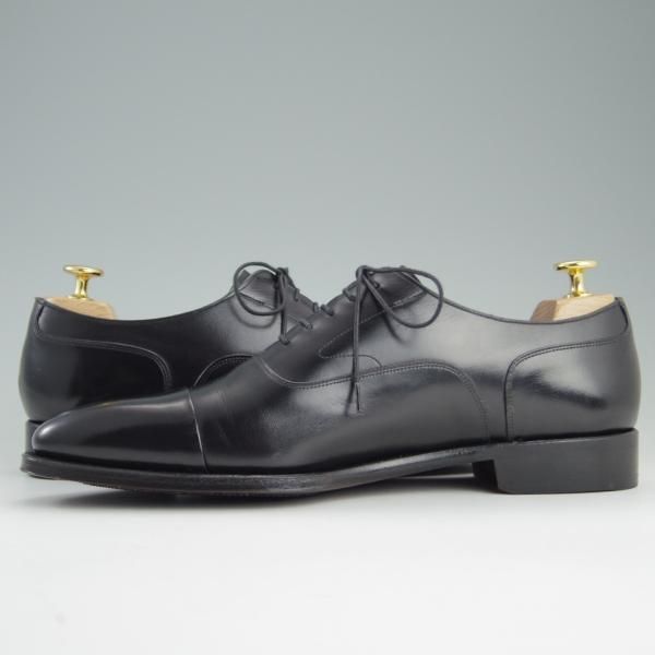 未使用★シェットランドフォックス SIZE 8【定価￥46,440-★ストレートチップ/073F SF】カーフ/黒/メンズ/Shetlandfox★e251