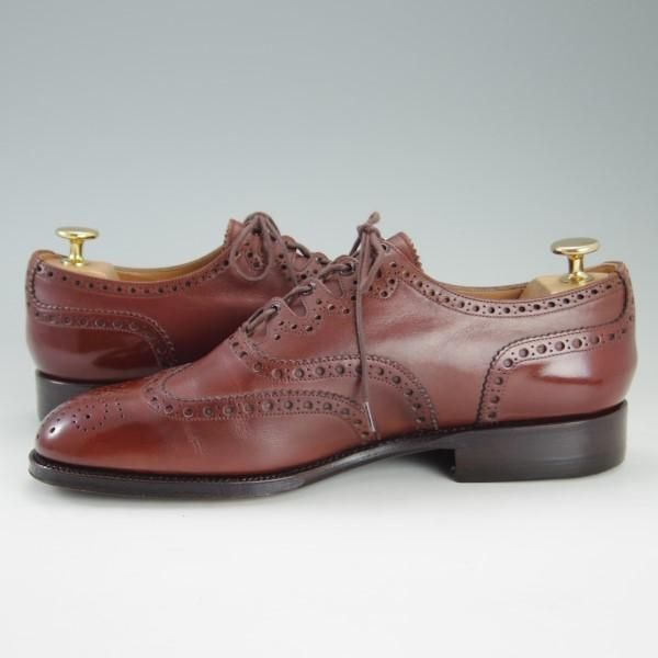 極上★(スペイン製)YANKO/ヤンコ SIZE 25【グッドイヤーウェルテッド製法★ギリーシューズ】31111/フルブローグ/赤茶/メンズ★e255