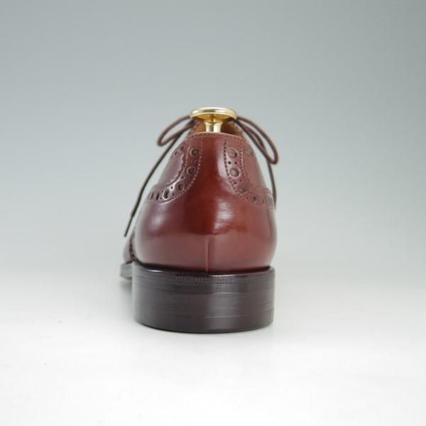 極上★(スペイン製)YANKO/ヤンコ SIZE 25【グッドイヤーウェルテッド製法★ギリーシューズ】31111/フルブローグ/赤茶/メンズ★e255