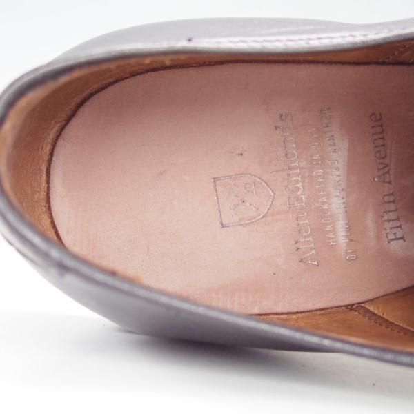 ほぼ未使用★(米)アレンエドモンズ 7.5EE【定価￥74,520-★パンチドキャップトゥ/Fifth Avenue】カーフ/黒/メンズ/ALLEN EDMONDS★e256