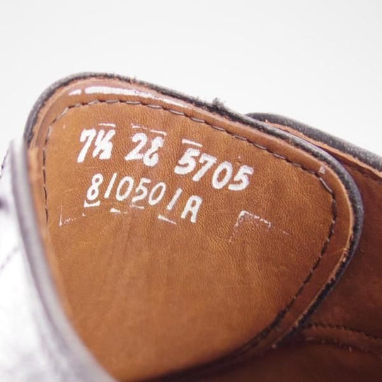 ほぼ未使用★(米)アレンエドモンズ 7.5EE【定価￥74,520-★パンチドキャップトゥ/Fifth Avenue】カーフ/黒/メンズ/ALLEN EDMONDS★e256