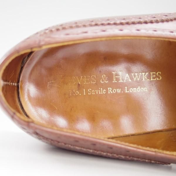 極上★(英)アルフレッド・サージェント 7.5F【★(英)GIEVES&HAWKES/ギーブス＆ホークス別注】48ラスト/フルブローグ/Alfred Sargent★e257