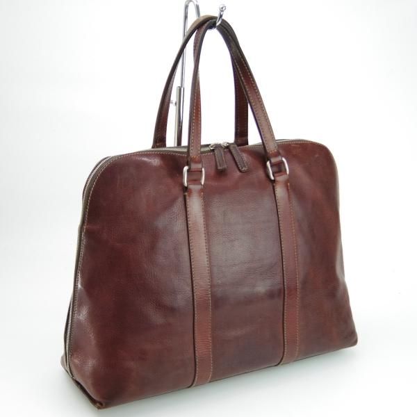 ★(伊)ダニエル&ボブ【★TOMORROWLAND別注/レザー/トートバッグ】メンズ/ビジネス/バッグ/茶/トゥモローランド/Daniel&Bob★N5460