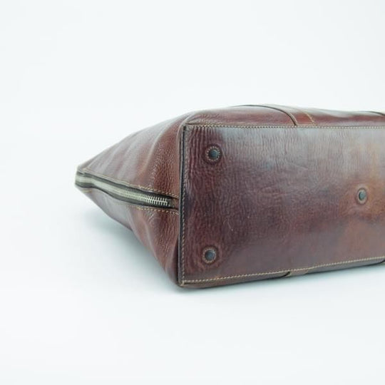 ★(伊)ダニエル&ボブ【★TOMORROWLAND別注/レザー/トートバッグ】メンズ/ビジネス/バッグ/茶/トゥモローランド/Daniel&Bob★N5460
