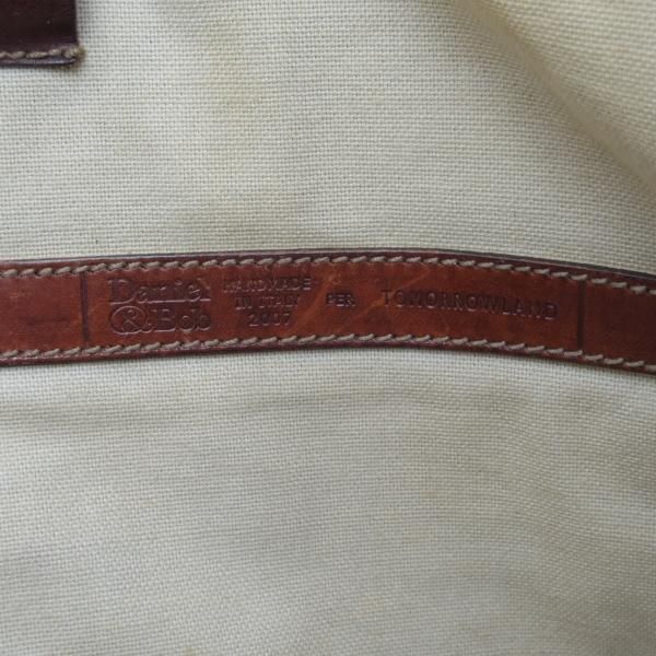 ★(伊)ダニエル&ボブ【★TOMORROWLAND別注/レザー/トートバッグ】メンズ/ビジネス/バッグ/茶/トゥモローランド/Daniel&Bob★N5460
