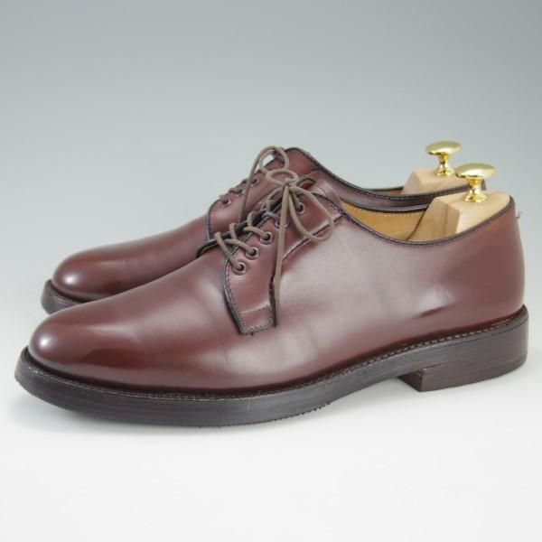 美品★オールデン 7.5E【貴重★ブルックスブラザーズ別注/Brooks Brothers】バリーラスト/00070/プレーントゥ/カーフ/茶/Alden★e259