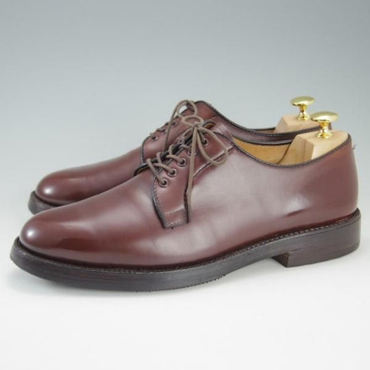 美品★オールデン 7.5E【貴重★ブルックスブラザーズ別注/Brooks Brothers】バリーラスト/00070/プレーントゥ/カーフ/茶/Alden★e259