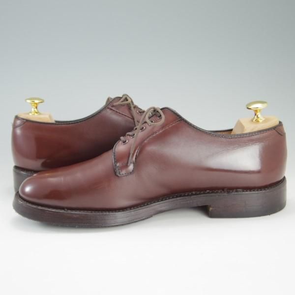 美品★オールデン 7.5E【貴重★ブルックスブラザーズ別注/Brooks Brothers】バリーラスト/00070/プレーントゥ/カーフ/茶/Alden★e259