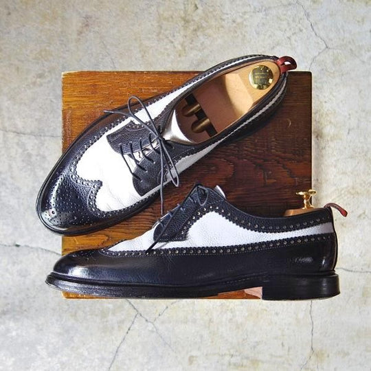 極上★クロケット&ジョーンズ UK8/US8.5D【貴重★ブルックスブラザーズ/ブラックフリース別注】ロングウイング/Crockett&Jones★e260