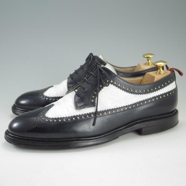 極上★クロケット&ジョーンズ UK8/US8.5D【貴重★ブルックスブラザーズ/ブラックフリース別注】ロングウイング/Crockett&Jones★e260