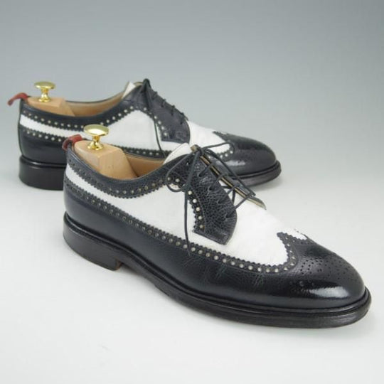 極上★クロケット&ジョーンズ UK8/US8.5D【貴重★ブルックスブラザーズ/ブラックフリース別注】ロングウイング/Crockett&Jones★e260