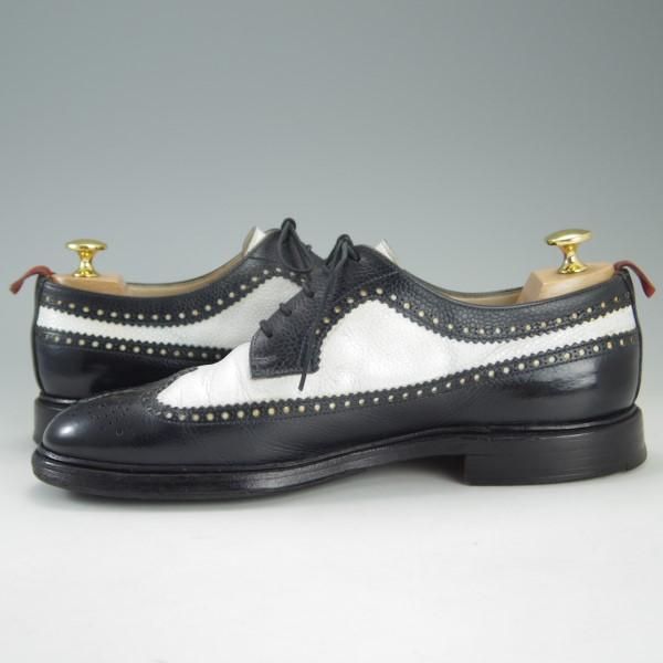 極上★クロケット&ジョーンズ UK8/US8.5D【貴重★ブルックスブラザーズ/ブラックフリース別注】ロングウイング/Crockett&Jones★e260