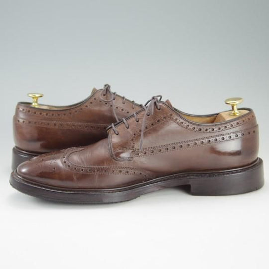 ★チャーチ 80F/UK8【定価￥101,520-★GRAFTON/173ラスト】グラフトン/4都市ロゴ/フルブローグ/カーフ/茶/メンズ/Church's★e261