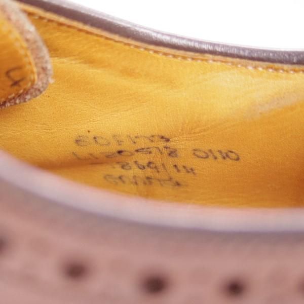 ★チャーチ 80F/UK8【定価￥101,520-★GRAFTON/173ラスト】グラフトン/4都市ロゴ/フルブローグ/カーフ/茶/メンズ/Church's★e261