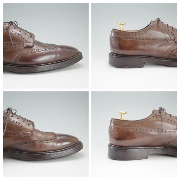 ★チャーチ 80F/UK8【定価￥101,520-★GRAFTON/173ラスト】グラフトン/4都市ロゴ/フルブローグ/カーフ/茶/メンズ/Church's★e261