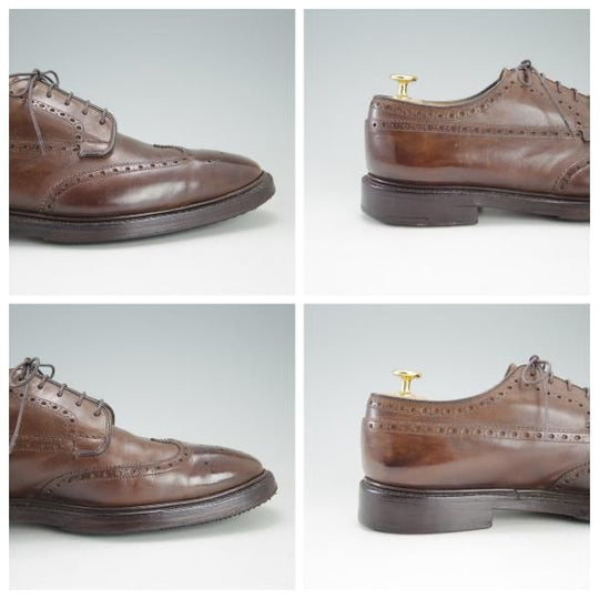 ★チャーチ 80F/UK8【定価￥101,520-★GRAFTON/173ラスト】グラフトン/4都市ロゴ/フルブローグ/カーフ/茶/メンズ/Church's★e261