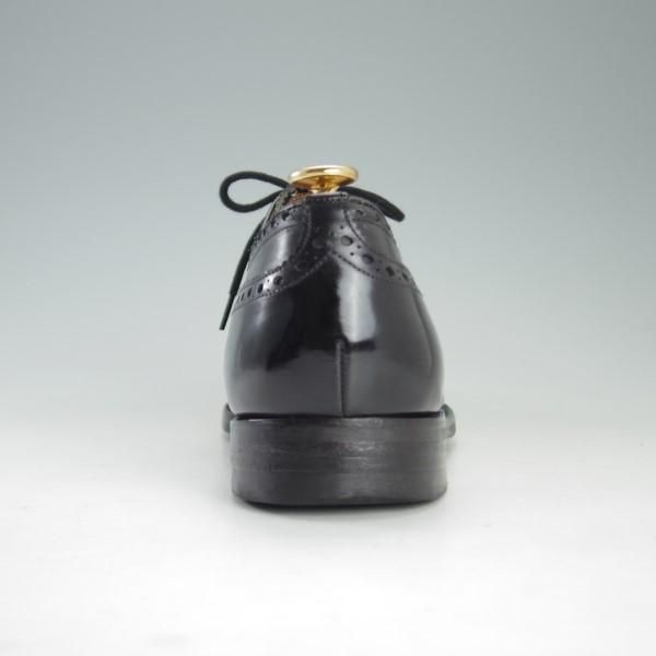 ★チャーチ 80F/UK8【旧チャーチ★73ラスト/3都市ロゴ】セミブローグ/カーフ/黒/メンズ/Church's★e262