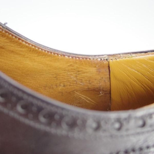 ★チャーチ 80F/UK8【旧チャーチ★73ラスト/3都市ロゴ】セミブローグ/カーフ/黒/メンズ/Church's★e262