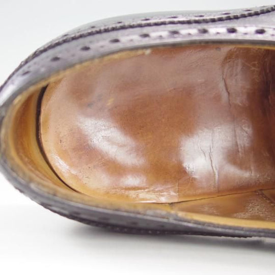 ★チャーチ 75F/UK7.5【定価￥89,640-★ディプロマット/DIPLOMAT】173ラスト/4都市ロゴ/セミブローグ/カーフ/黒/メンズ/Church's★e263