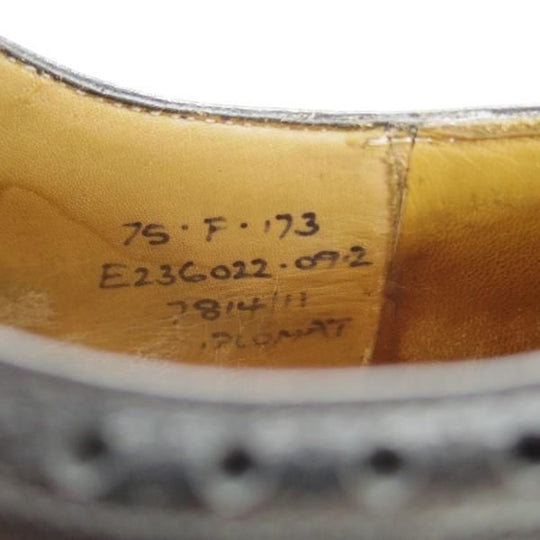 ★チャーチ 75F/UK7.5【定価￥89,640-★ディプロマット/DIPLOMAT】173ラスト/4都市ロゴ/セミブローグ/カーフ/黒/メンズ/Church's★e263