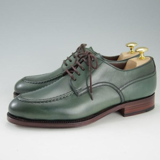 新品★(スペイン製)カルミナ SIZE 5.5【★トレーディングポスト別注/Trading Post】724/Uチップ/ベガノカーフ/緑/メンズ/CARMINA★e264