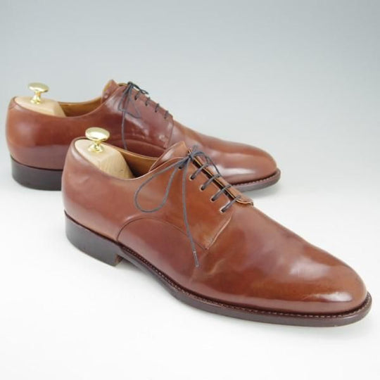 極上★(伊)ジンターラ SIZE 10【貴重★マホガニー系/コードバン/(英)Asprey London別注】アスプレイ/Zintala(Silvano Lattanzi)★e265