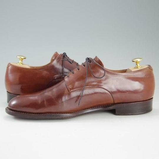 極上★(伊)ジンターラ SIZE 10【貴重★マホガニー系/コードバン/(英)Asprey London別注】アスプレイ/Zintala(Silvano Lattanzi)★e265