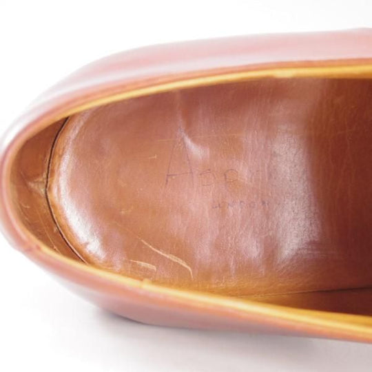 極上★(伊)ジンターラ SIZE 10【貴重★マホガニー系/コードバン/(英)Asprey London別注】アスプレイ/Zintala(Silvano Lattanzi)★e265