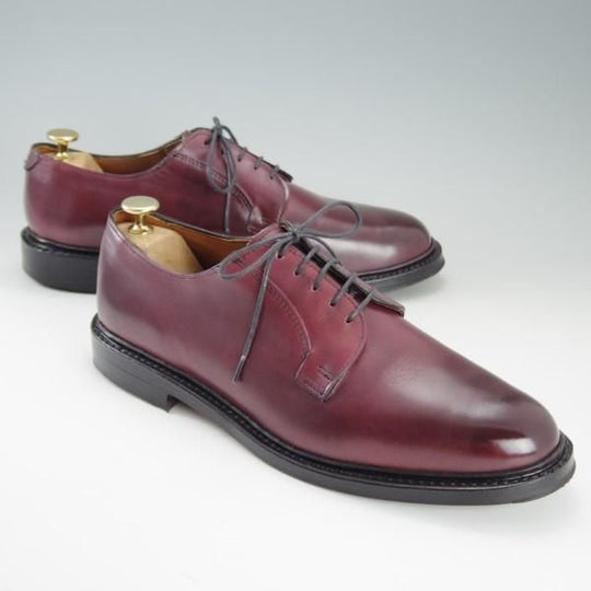 美品★(米)アレンエドモンズ 9D【定番★プレーントゥ/Leeds2.0】ダービー/カーフ/OXBLOOD/赤茶/ALLEN EDMONDS★e266
