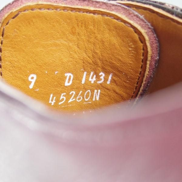 美品★(米)アレンエドモンズ 9D【定番★プレーントゥ/Leeds2.0】ダービー/カーフ/OXBLOOD/赤茶/ALLEN EDMONDS★e266