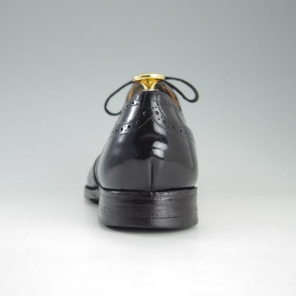 極上★チャーチ 80G/UK8【旧チャーチ★ブックバインダーカーフ/73ラスト】3都市ロゴ/フルブローグ/黒/メンズ/Church's★e269