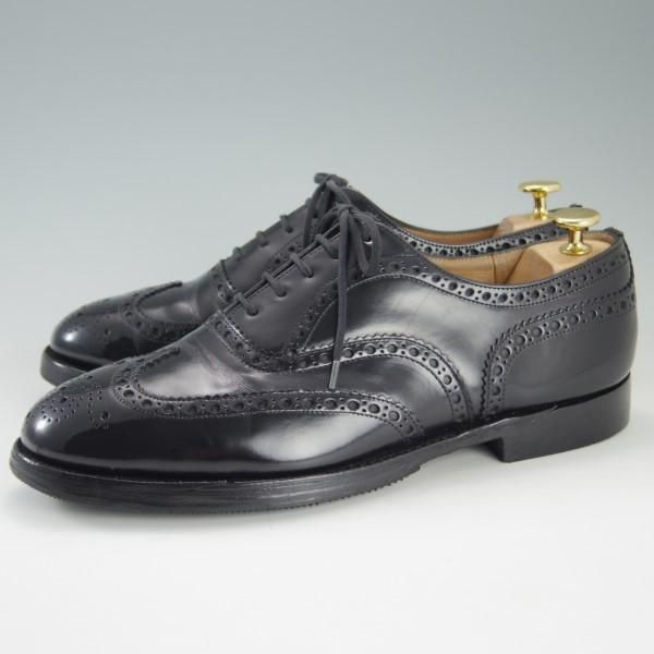 ★チャーチ 80G/UK8【定価￥95,040-★BURWOOD/バーウッド】81ラスト/ポリッシュドバインダーカーフ/黒/メンズ/Church's★e270