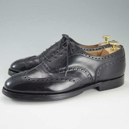 ★チャーチ 80G/UK8【定価￥95,040-★BURWOOD/バーウッド】81ラスト/ポリッシュドバインダーカーフ/黒/メンズ/Church's★e270