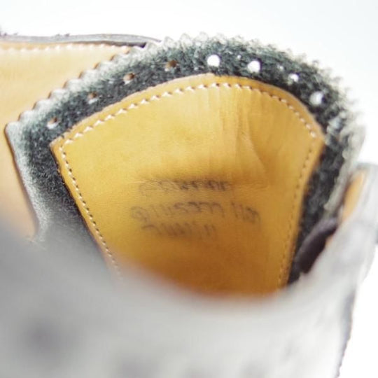 極上★チャーチ 80F/UK8【最上級★ロイヤルコレクション/002ラスト】EDWARD/4都市ロゴ/セミブローグ/カーフ/黒/メンズ/Church's★e272