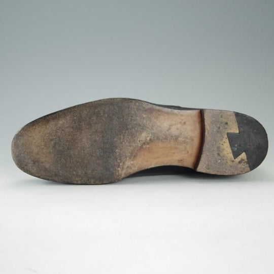 ★(伊)ジンターラ SIZE 7.5【貴重★ホールカット】カーフ/黒/メンズ/ZINTALA/シルバノ・ラッタンジ/Lattanzi★e275